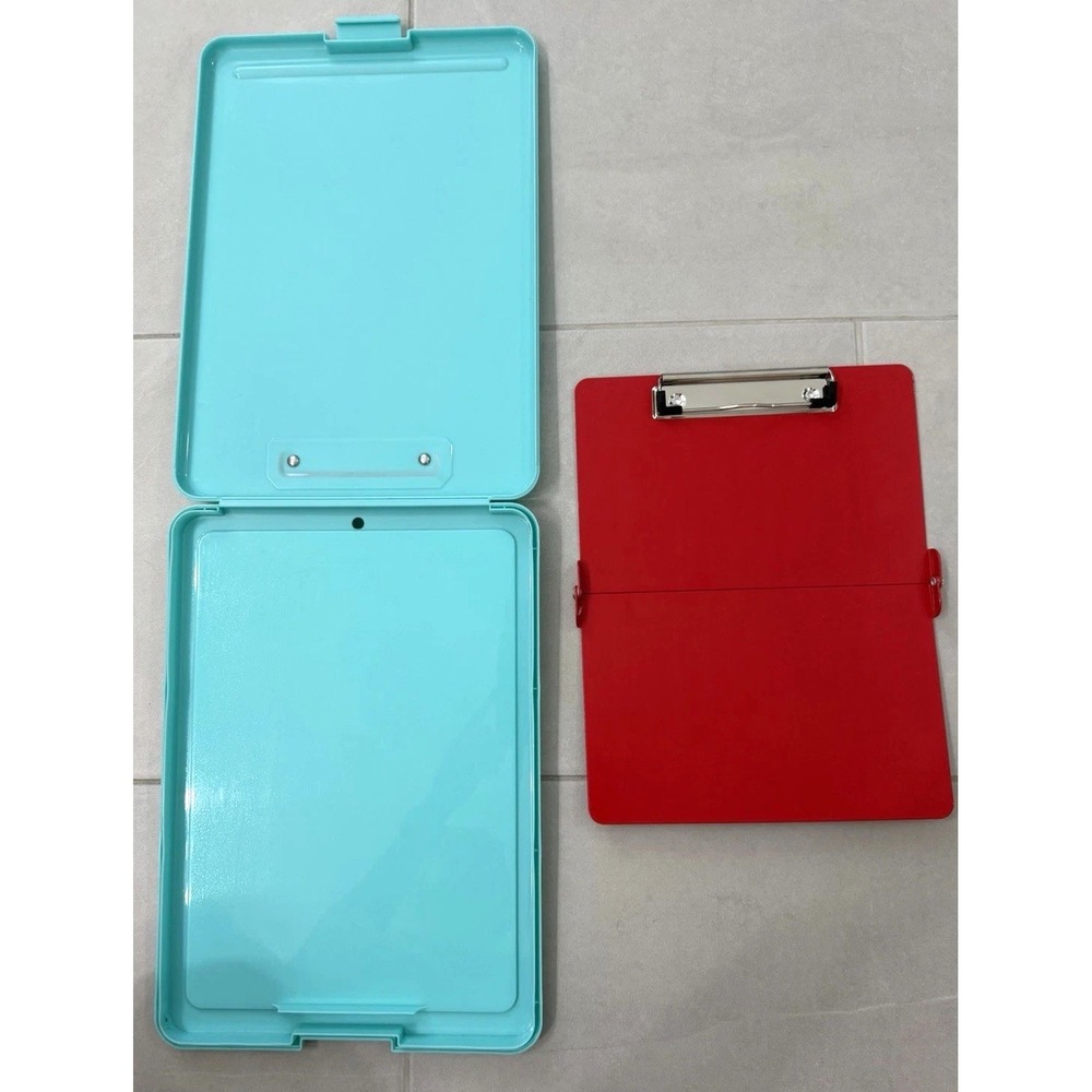 TribeRN Clipboards Nursing Edition Used Turquoise & Folding Red Lot of 2 School - Picture 5 of 6